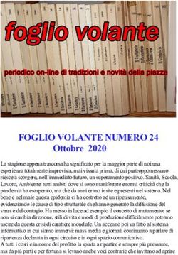 FOGLIO VOLANTE NUMERO 24 - Ottobre 2020 - Rivista Il ...