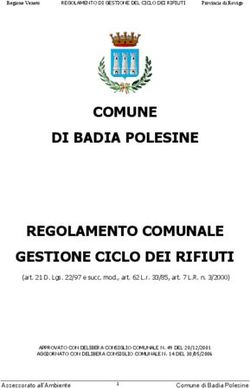 COMUNE DI BADIA POLESINE REGOLAMENTO COMUNALE GESTIONE CICLO DEI RIFIUTI
