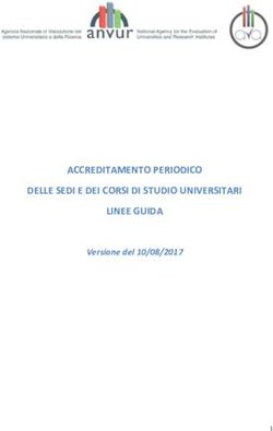 ACCREDITAMENTO PERIODICO DELLE SEDI E DEI CORSI DI STUDIO UNIVERSITARI LINEE GUIDA - Versione del 10/08/2017 - Anvur