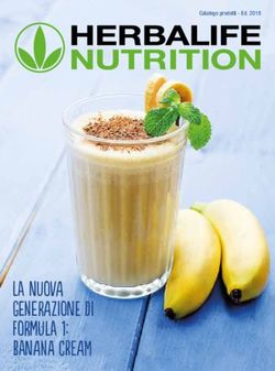 LA NUOVA GENERAZIONE DI FORMULA 1: BANANA CREAM - HERBALIFE PRODUCT BROCHURE