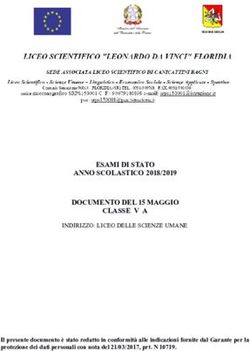 ESAMI DI STATO ANNO SCOLASTICO 2018/2019 DOCUMENTO DEL 15 MAGGIO CLASSE V A