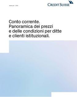 Conto corrente. Panoramica dei prezzi e delle condizioni per ditte e clienti istituzionali.