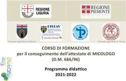 CORSO DI FORMAZIONE (D.M. 686/96) - per il conseguimento dell'attestato di MICOLOGO Programma didattico 2021-2022 - Universit&agrave; degli Studi di ...
