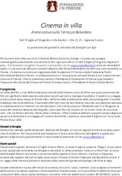 Cinema in villa Arena estiva sulla Terrazza Belvedere - Fondazione CR Firenze