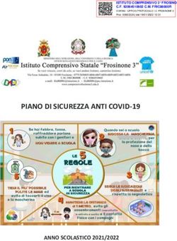 PIANO DI SICUREZZA ANTI COVID-19 - ANNO SCOLASTICO 2021/2022
