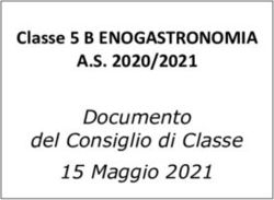 Classe 5 B ENOGASTRONOMIA - A.S. 2020/2021 Documento del Consiglio di Classe 15 Maggio 2021