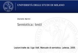 Semiotica: testi Lezioni tratte da: Ugo Volli. Manuale di semiotica. Laterza, 2005.