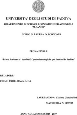 UNIVERSITA' DEGLI STUDI DI PADOVA