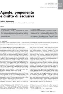 Agente, preponente e diritto di esclusiva - Valerio Sangiovanni