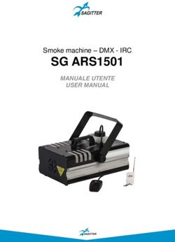 SG ARS1501 Smoke machine - DMX - IRC - MANUALE UTENTE USER MANUAL - Dal Vivo Service