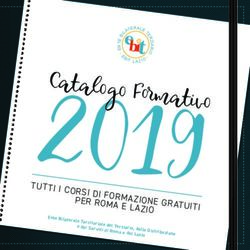 Catalogo Formativo PER ROMA E LAZIO - Ebit Lazio