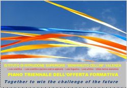 PIANO TRIENNALE DELL'OFFERTA FORMATIVA - Together to win the challenge of the future