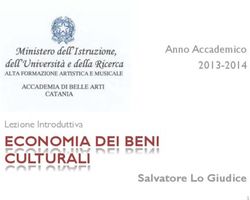 ECONOMIA DEI BENI CULTURALI - Salvatore Lo Giudice - Anno Accademico 2013-2014