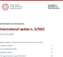 International update n. 5/2022 - INFORMATIVA PERIODICA 15 marzo 2022 - Fondazione Nazionale ...