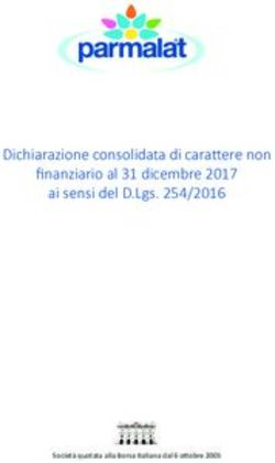 Dichiarazione consolidata di carattere non finanziario al 31 dicembre 2017 ai sensi del D.Lgs. 254/2016 - Parmalat