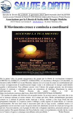 Il Movimento cresce e comincia a coordinarsi - Associazione per la Libert&agrave; di Scelta delle Terapie Mediche