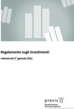 Regolamento sugli Investimenti - valevole dal 1 gennaio 2022