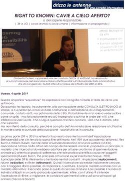 RIGHT TO KNOWN: CAVIE A CIELO APERTO? - Ombretta Diaferia