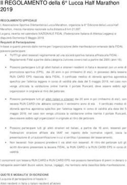 Il REGOLAMENTO della 6 Lucca Half Marathon 2019