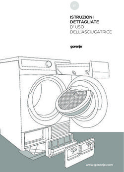 ISTRUZIONI DETTAGLIATE D' USO DELL'ASCIUGATRICE - IT - www.gorenje.com