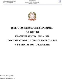 ISTITUTO ISTRUZIONE SUPERIORE C.I. GIULIO ESAME DI STATO 2019 - 2020 DOCUMENTO DEL CONSIGLIO DI CLASSE V F SERVIZI SOCIO SANITARI