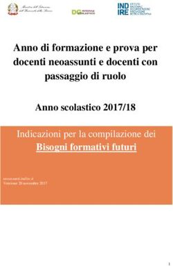 Anno di formazione e prova per docenti neoassunti e docenti con passaggio di ruolo - Anno scolastico 2017/18 Bisogni formativi futuri