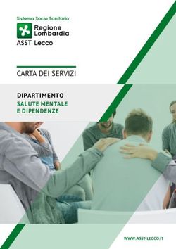 CARTA DEI SERVIZI DIPARTIMENTO SALUTE MENTALE E DIPENDENZE - WWW.ASST-LECCO.IT - ASST Lecco