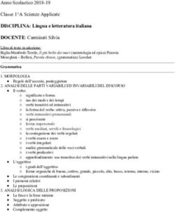 Anno Scolastico 2018-19 Classe 1 A Scienze Applicate