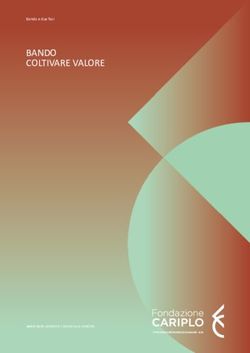 BANDO COLTIVARE VALORE - Fondazione Cariplo