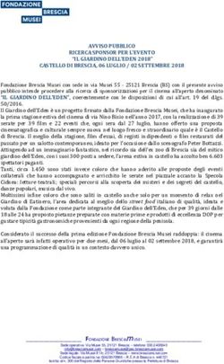 AVVISO PUBBLICO RICERCA SPONSOR PER L'EVENTO "IL GIARDINO DELL'EDEN 2018" CASTELLO DI BRESCIA, 06 LUGLIO / 02 SETTEMBRE 2018