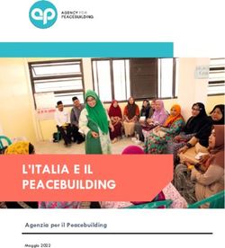 L'ITALIA E IL PEACEBUILDING - Agenzia per il Peacebuilding