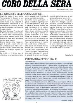 LE ORIGINI DELLE COMMUNITIES