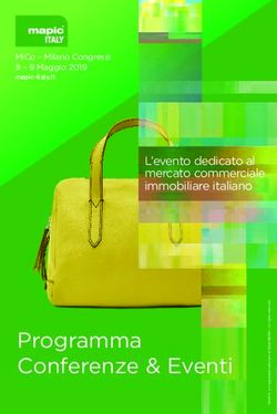 Programma Conferenze & Eventi - L'evento dedicato al mercato commerciale immobiliare italiano - MAPIC Italy