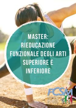 MASTER: RIEDUCAZIONE SUPERIORE E INFERIORE - FUNZIONALE Degli ARTi