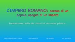 Popolo, apogeo di un impero - Presentazione rivolta alla classe V di una scuola primaria - Moodle@Units