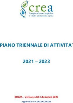 PIANO TRIENNALE DI ATTIVITA' 2021 - 2023 BOZZA - Versione del 3 dicembre 2020 Approvato con XXXXXXXXXXX - CREA