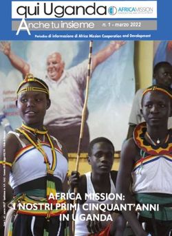 Qui Uganda Anche tu insieme - AFRICA MISSION: I NOSTRI PRIMI CINQUANT'ANNI IN UGANDA