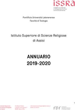 ANNUARIO 2019-2020 Istituto Superiore di Scienze Religiose di Assisi - Pontificia Universit&agrave; Lateranense - easy|one