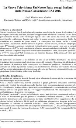 La Nuova Televisione: Un Nuovo Patto con gli Italiani nella Nuova Convenzione RAI 2016