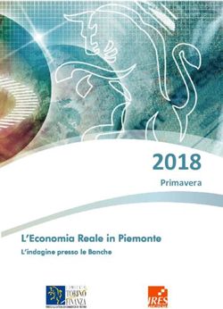 2018 Primavera L'Economia Reale in Piemonte