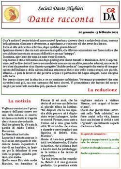 Dante racconta Societ&agrave; Dante Alighieri - Dante Alighieri Copenaghen