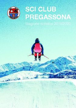 SCI CLUB PREGASSONA Stagione sciistica 2019/2020 - O NA