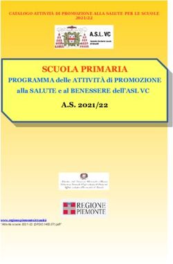 SCUOLA PRIMARIA PROGRAMMA delle ATTIVIT&Agrave; di PROMOZIONE alla SALUTE e al BENESSERE dell'ASL VC - ASL Vercelli