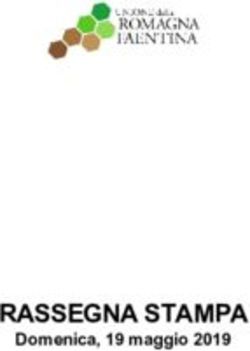 RASSEGNA STAMPA Domenica, 19 maggio 2019 - Unione Romagna Faentina