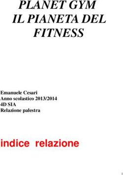 PLANET GYM IL PIANETA DEL FITNESS - indice relazione Emanuele Cesari Anno scolastico 2013/2014