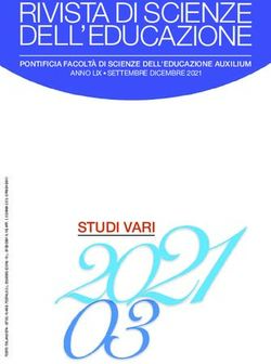 RIVISTA DI SCIENZE DELL'EDUCAZIONE - STUDI VARI - PONTIFICIA FACOLT&Agrave; DI SCIENZE DELL'EDUCAZIONE AUXILIUM - Pontificia Facolt&agrave; di ...