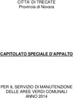 CAPITOLATO SPECIALE D'APPALTO - CITTA' DI TRECATE Provincia di Novara - PER IL SERVIZIO DI MANUTENZIONE DELLE AREE VERDI COMUNALI ANNO 2014