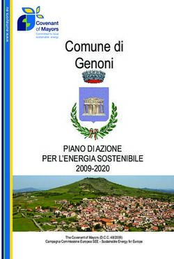 Comune di Genoni - PIANO DI AZIONE PER L'ENERGIA SOSTENIBILE 2009-2020 The Covenant of Mayors (D.C.C. 48/2009)