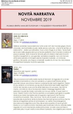 NOVITÀ NARRATIVA NOVEMBRE 2019 - SM Ambri