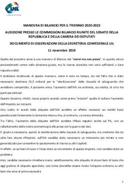 MANOVRA DI BILANCIO PER IL TRIENNIO 2020-2022 AUDIZIONE PRESSO LE COMMISSIONI BILANCIO RIUNITE DEL SENATO DELLA REPUBBLICA E DELLA CAMERA DEI ...